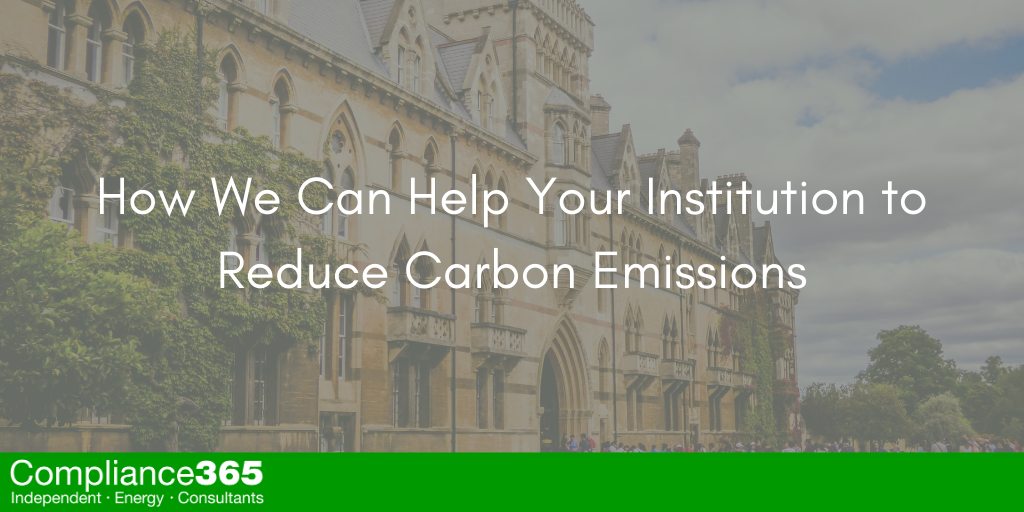How We Can Help Your Institution to Reduce Carbon Emissions