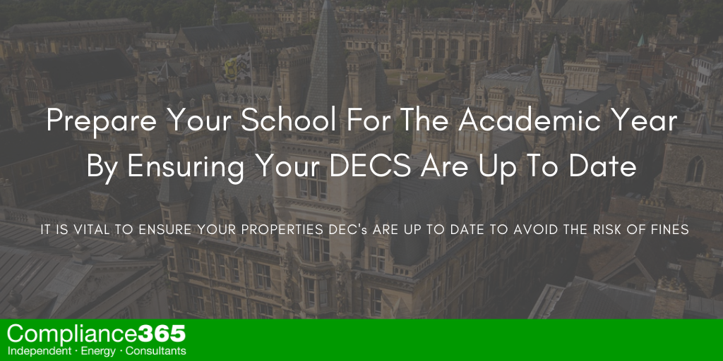 Prepare Your School For The Academic Year By Ensuring Your DECS Are Up To Date